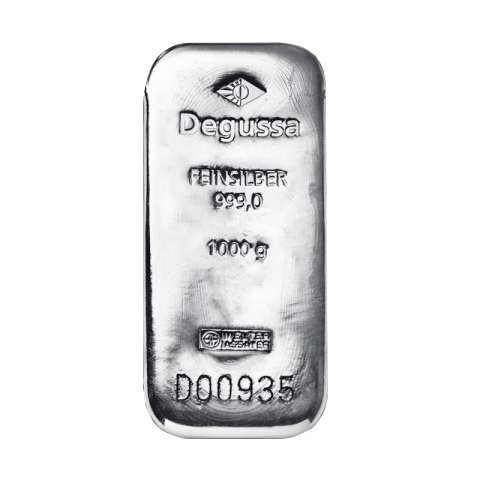 Degussa Silberbarren 1000g