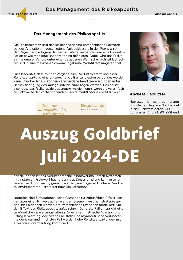 Auszug Goldbrief Juli 2024